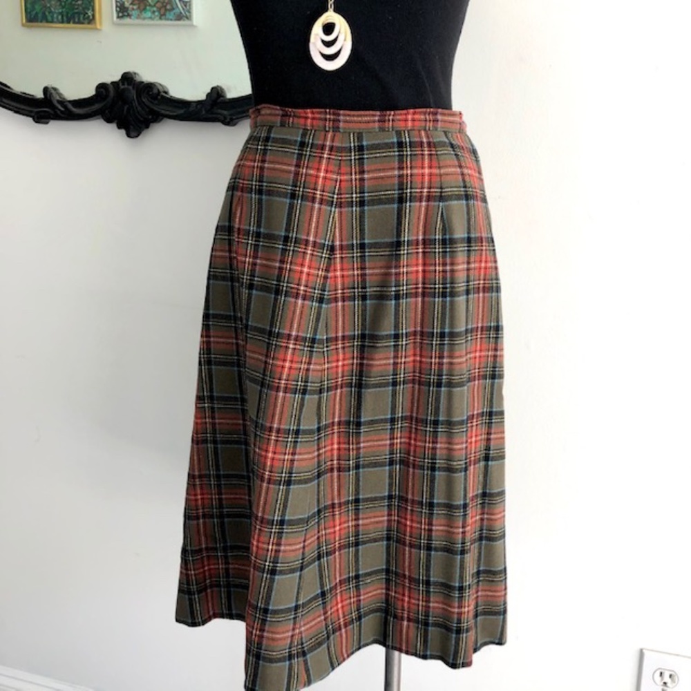 Vintage Pendleton Wool Tartan Skirt